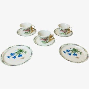 Noritake Butterfly Floral Gala Cuisine Tea cups & Plates Set